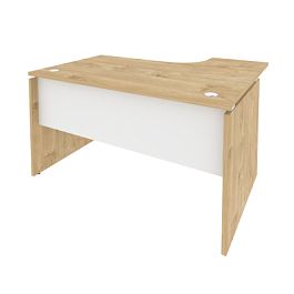 Onix Стол эргономичный левый O.SA-3 (L) Тиквуд светлый/Белый бриллиант 1380*1180*750 (800/460) - Фото предпросмотра