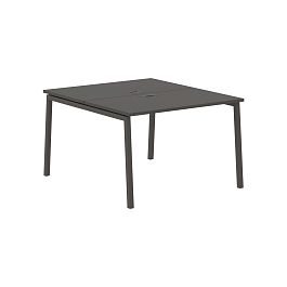 Стол 2-х местный ELWST 1113 Мокко/Мокко 1160х1346х750 EDIS - Фото предпросмотра