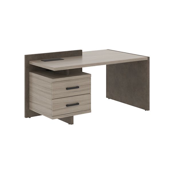 Стол СФ-531331 Дрифтвуд \Бетон чикаго тем\Графит 1600х961х840 WOOD&STONE - Вид 1