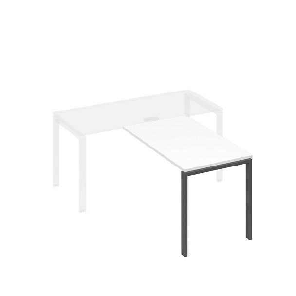 Брифинг-приставка на металлокаркасе UNO A4 А4 Б1 074 БП белый премиум / металлокаркас антрацит - Вид 1