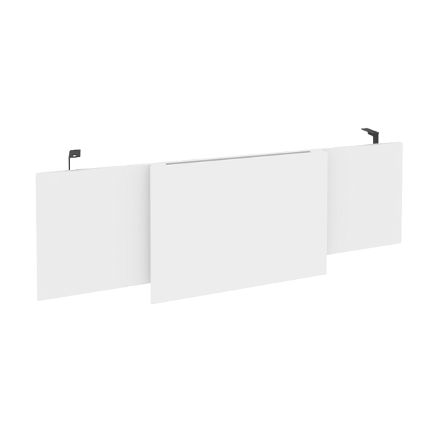 Onix Direct Царга стола руководителя O.M-CSR-4 Белый бриллиант/Антрацит металл 1340*450*54 - Вид 1