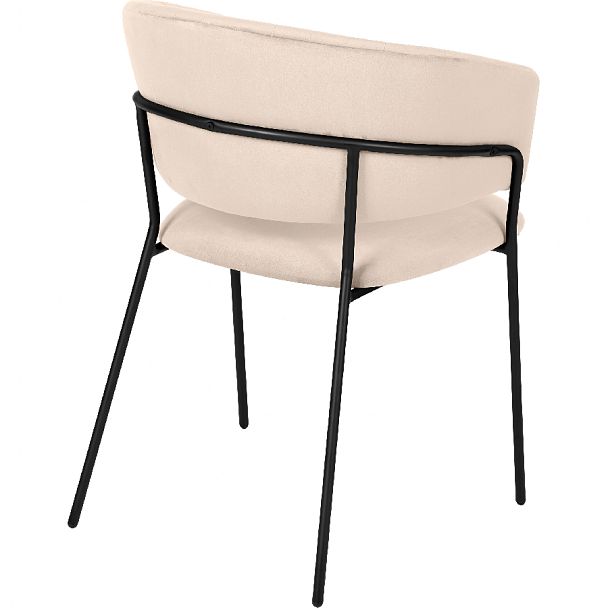 Комплект кухонных стульев Даксон кремовый велюр/черный, 3 шт. - Вид 4