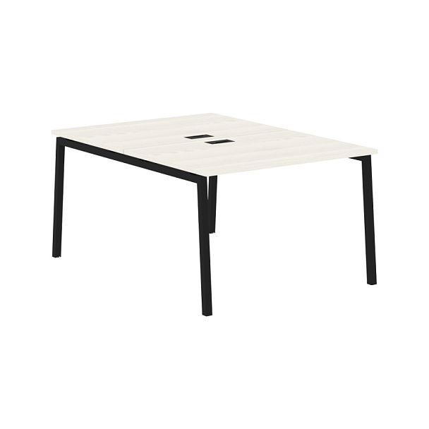 Стол 2-х местный ELWST 1116 Ясень Траун/Черный 1160х1606х750 EDIS - Вид 1