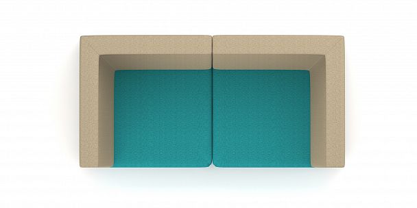 Модульный диван "M10-1V2х2" компоновка №1 - Вид 2