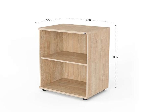 UNITY РШ-12Г ДУБ СОНОМА Стеллаж открытый Прямой 730х550х832 - Вид 1