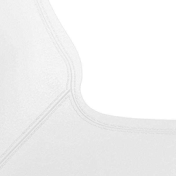 Стул для столовых, кафе, дома SHT-S75, серебристый металлический каркас, пластик белый, стопируемый - Вид 7