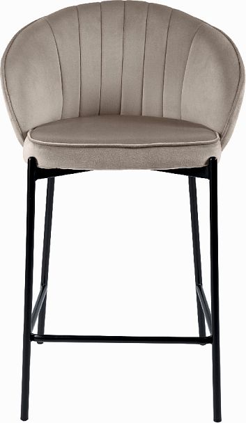 Полубарный стул Миэль серо-бежевый/черный - Вид 2