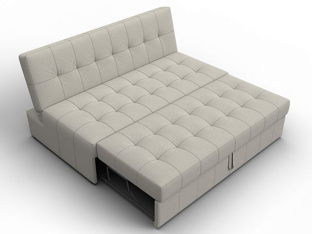 Диван прямой Лига-107 (160) Рогожка бежевый - Вид 7