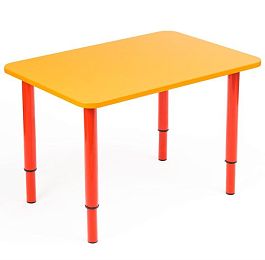 Детский стол Кузя, оранжевый, красный, гр.0-3 - Фото предпросмотра