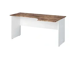 TANDEM RTD014-160R-SH Стол эргономичный правый 1600х900х750 Таксония шоколадная/Белый - Фото предпросмотра