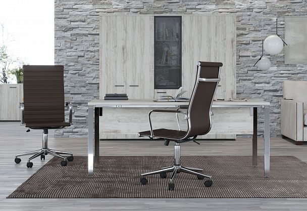 Кресло CHAIRMAN 755, экокожа, красный - Вид 8