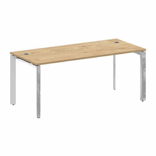 Стол рабочий руководителя на П-образном м/к "ONIX DIRECT LUX" M-O.MP-SRR-5.8 тиквуд светлый - Вид 1