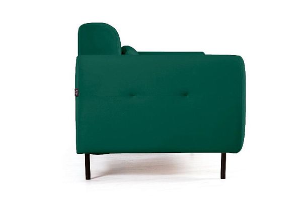 Siena диван-кровать прямой с подлокотниками, бархат зеленый 19 - Вид 3