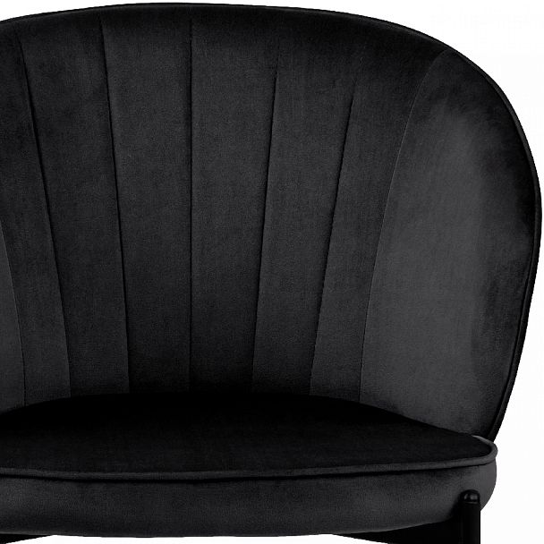 Комплект кухонных стульев Миэль черный велюр/черный, 2 шт. - Вид 7