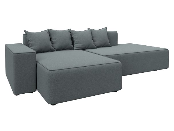 Диван угловой Лига-079 угол левый Рогожка серый - Вид 2