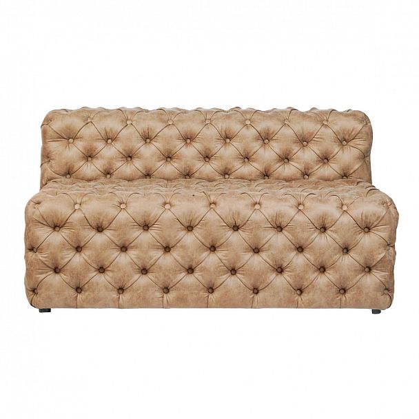 Диван Пармезан, каретная стяжка, бежевый - Вид 3