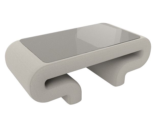 Стол Волна Рогожка бежевый - Вид 5