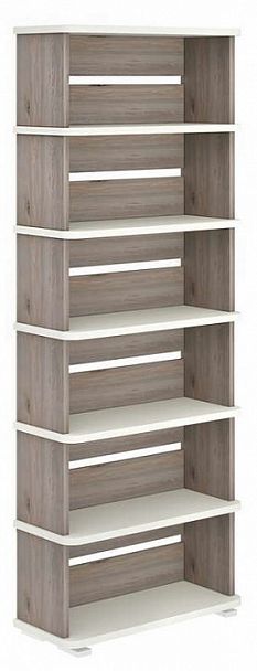 Стеллаж Домино СБ-25/6 Белый/Нельсон - Вид 1