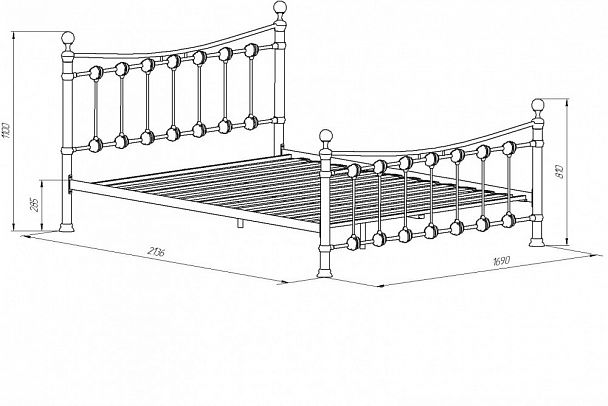 Кровать двухспальная "Эльда" - Вид 6