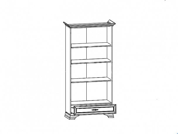 Шкаф-витрина Кентаки S132-REG2W1S - Вид 2