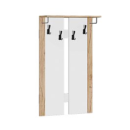 Прихожая Галант вешалка дуб крафт золотой/белый - Фото предпросмотра