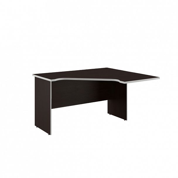 Рабочая станция правая Swift 140x120x75 тёмный дуб - Вид 1