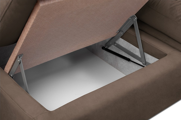 Диван угловой «Борнео» коричневый - Вид 8