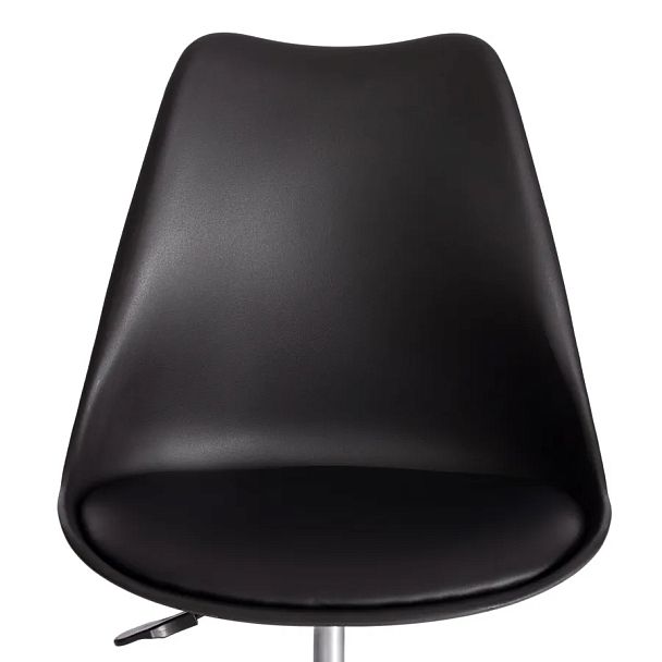 Офисное кресло Тулип/Tulip (мод.106-1), металл/пластик/PU, Black (черный) / Chrome (хром) - Вид 6