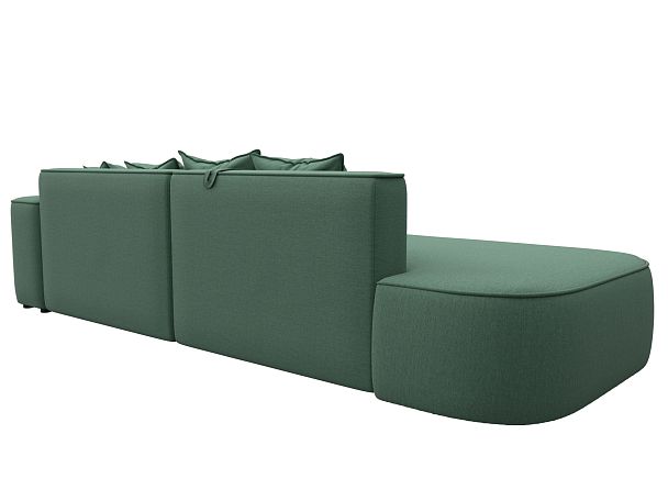 Диван угловой Лига-065 угол правый Рогожка зеленый - Вид 6