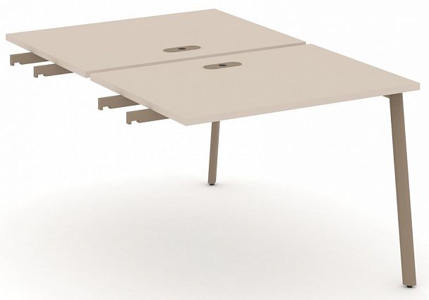 Двойной стол приставка к опорным тумбам "ESTETICA" ES.D.SPR-1-LP Капучино - Вид 1