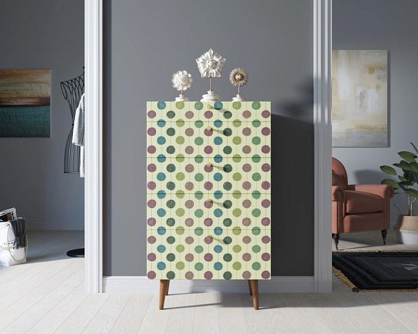 Комод высокий Berber принт 24 арт BB10/Print_24 - Вид 4