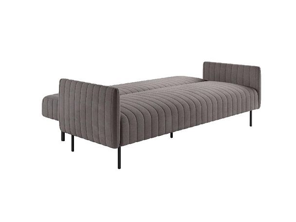Baccara диван-кровать трехместный прямой с подлокотниками, бархат антрацит 14 - Вид 8