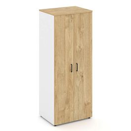 Стайл Проджект Гардероб широкий глубокий SN.GB-004 Белый/Тиквуд Светлый/Черный Ручки 796*600*1982 - Фото предпросмотра