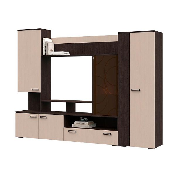 Гостиная Сиенна ЛДСП венге/дуб белфорт - Вид 1