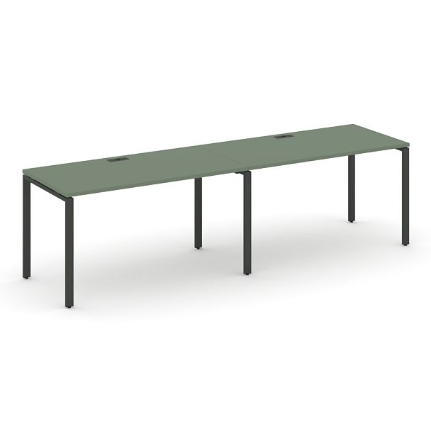 Concept Рабочая станция 2 места CN.ORS-003 Кобо/Металл Антрацит 2760*720*750 - Вид 1