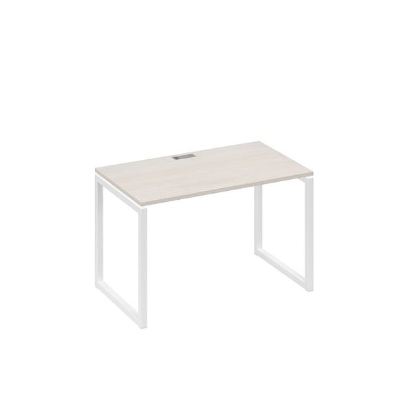 Стол письменный на металлокаркасе QUATTRO A4 А4 Б4 013 БП дуб / металлокаркас белый - Вид 1