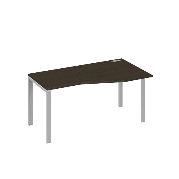 Стол эргономичный правый "Техно" на металлокаркасе UNO A4 А4 Б1 066 БП венге / металлокаркас серый - Вид 1