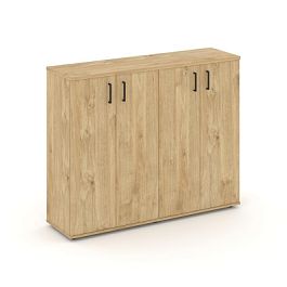 Стайл Проджект Тумба опорная/приставная SN.TOP-162 Тиквуд Светлый/Черный Ручки 1432*400*1150 - Фото предпросмотра