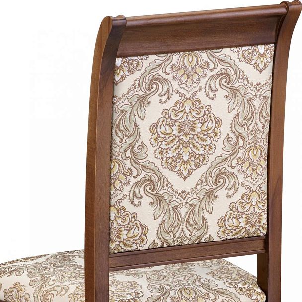 Комплект деревянных стульев с мягким сиденьем Бармс Античный орех/Бежевый жаккард, 3 шт. - Вид 9