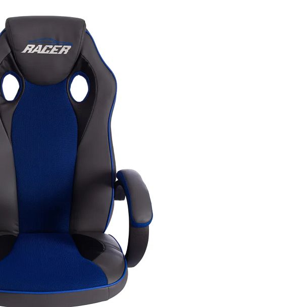 Кресло Рейсер Гт Нью/Racer Gt New, кож/зам/ткань, металлик/синий - Вид 6