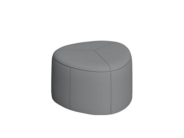 Пуф СОФТИ СФ-63 63х63х41,5h Oregon 17 (кожзам) серый "Пуфы и банкетки"  ТК-002920003486 серый - Вид 1