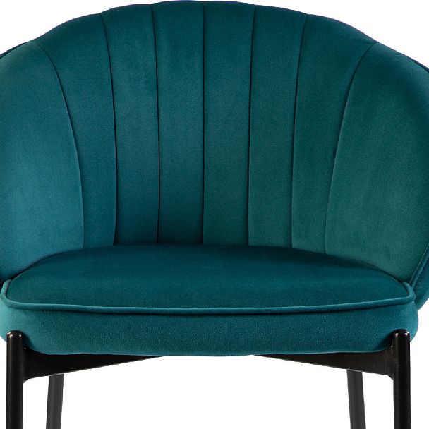 Комплект полубарных стульев Миэль изумрудный/черный, 2 шт. - Вид 7