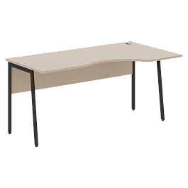 Стол прямой СА-1P(R) Мокачино/Антрацит 1600х900х755 IMAGO PLUS - Фото предпросмотра