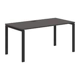 Стол прямой EUST 1580 Мокко/Черный 1560х800х750 EDIS - Фото предпросмотра