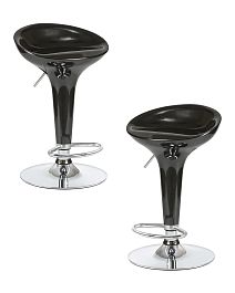 Набор 2 шт Стул барный DOBRIN BOMBA (чёрный) - Фото предпросмотра