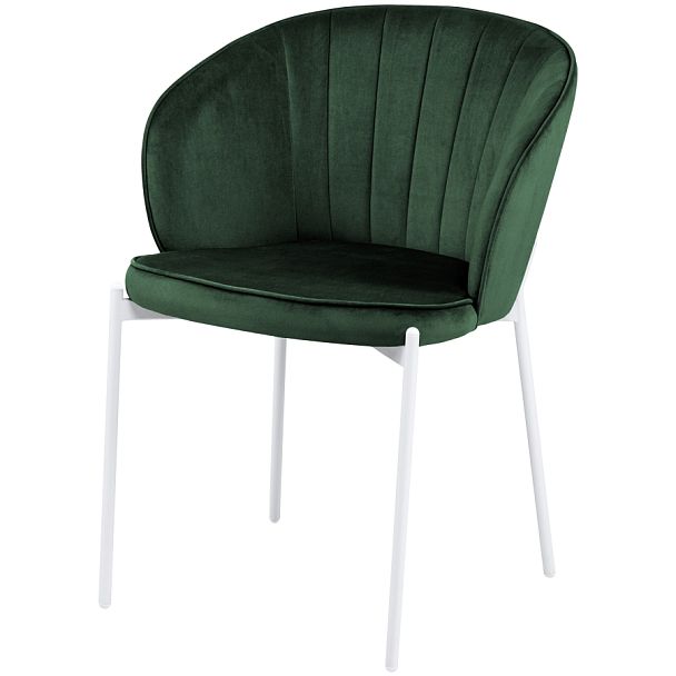 Комплект кухонных стульев Миэль зеленый велюр/белый, 4 шт. - Вид 1