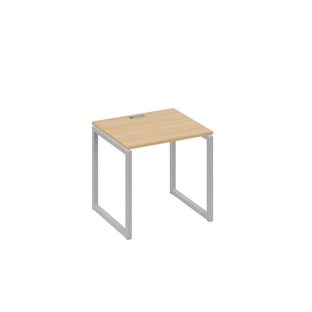 Стол письменный на металлокаркасе QUATTRO A4 А4 Б4 011 БП натуральный дуб / металлокаркас серый - Вид 1
