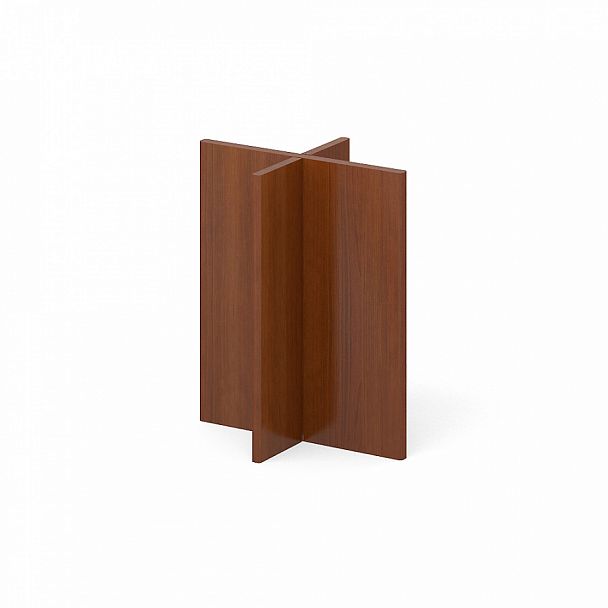 Соединительная боковина модульного стола "Лидер" ПК-ЛДР-БСМ60х43/38-В1-35 миланский орех светлый - Вид 1