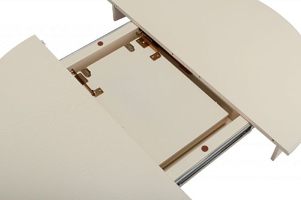 Стол деревянный раздвижной Вэлт D90(120)х90х76 Cлоновая кость - Вид 5