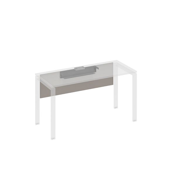 Экран стола 140 с кабель-каналом A4 А4 Б 842 БП мокко премиум / металлокаркас антрацит - Вид 1